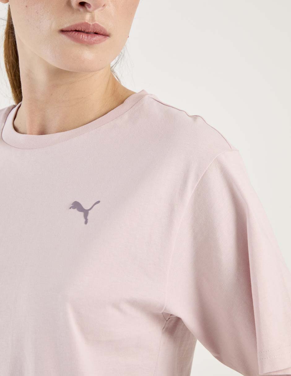 Playera manga corta Puma cuello redondo para mujer