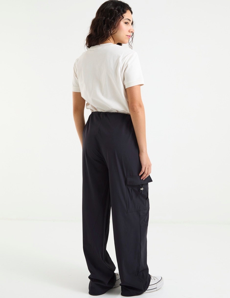 Pants straight Guess con jareta para mujer
