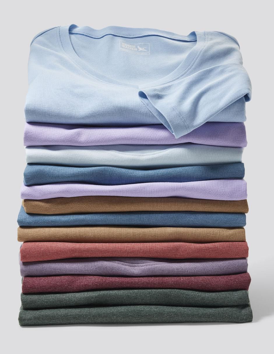 Playera manga corta Eddie Bauer Fashion cuello v para mujer