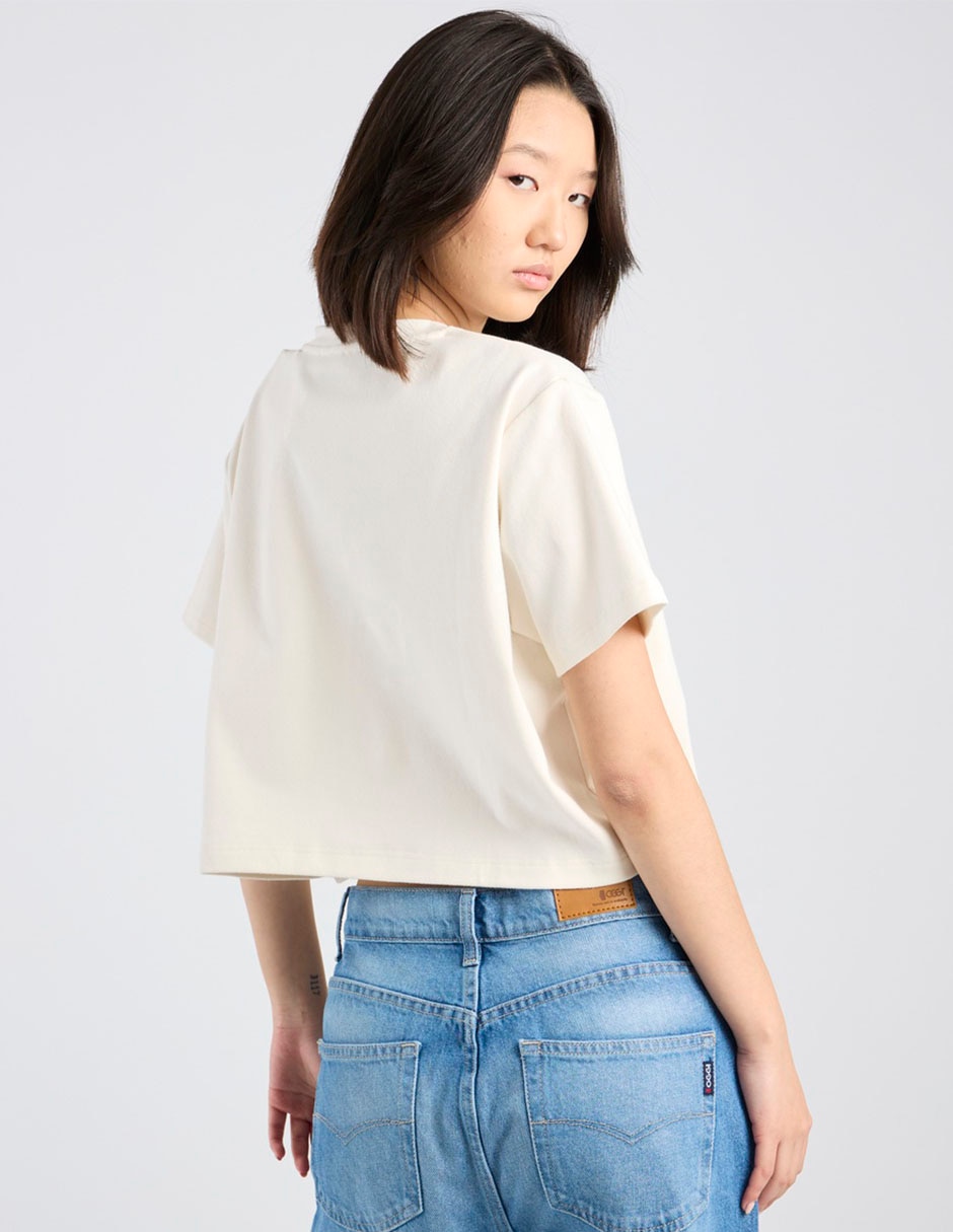 Playera manga corta Guess cuello redondo para mujer