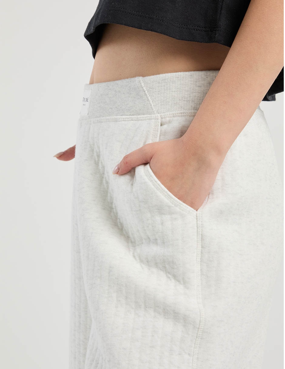 Pants wide leg con elástico para mujer