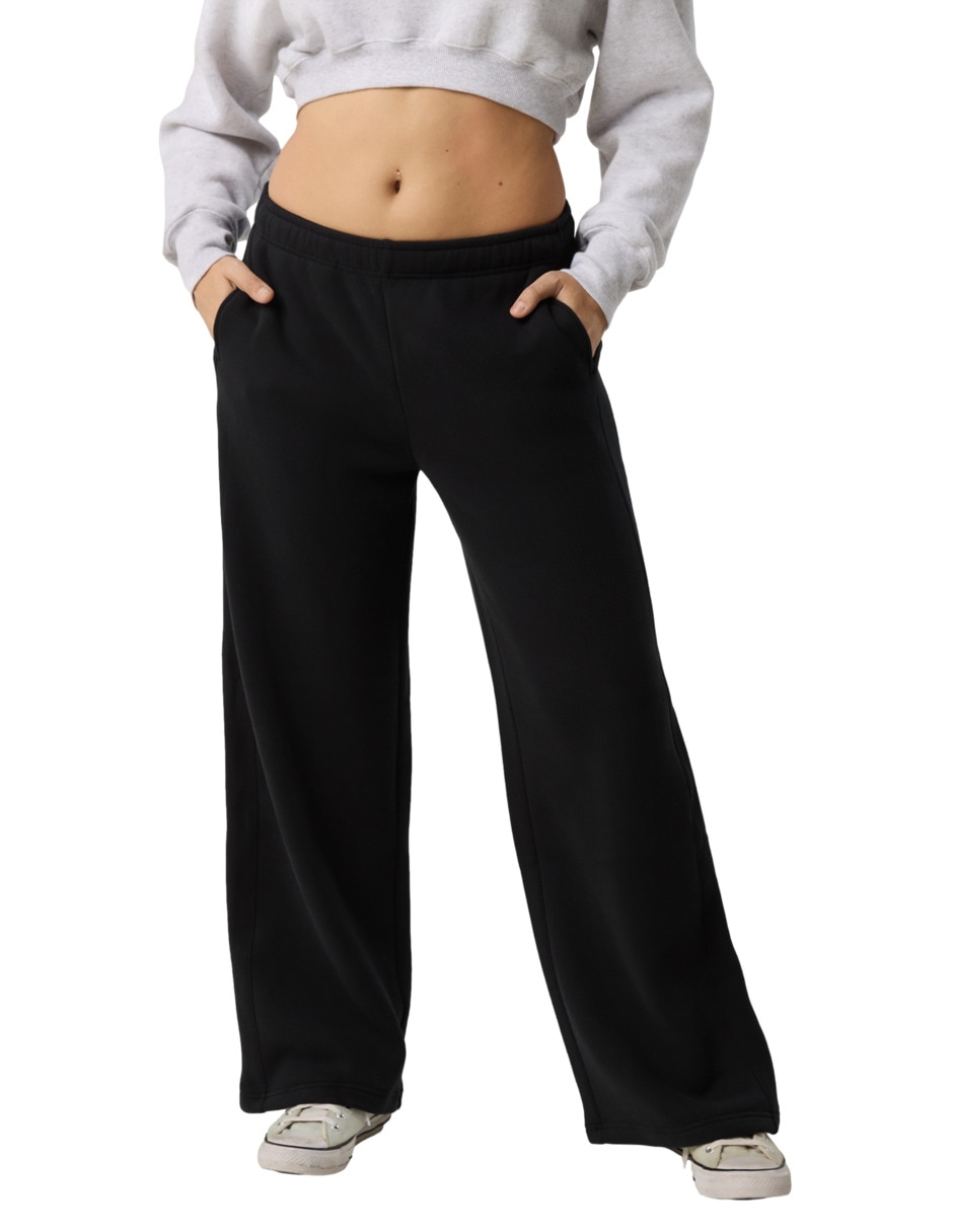 Pants amplio con elástico para mujer