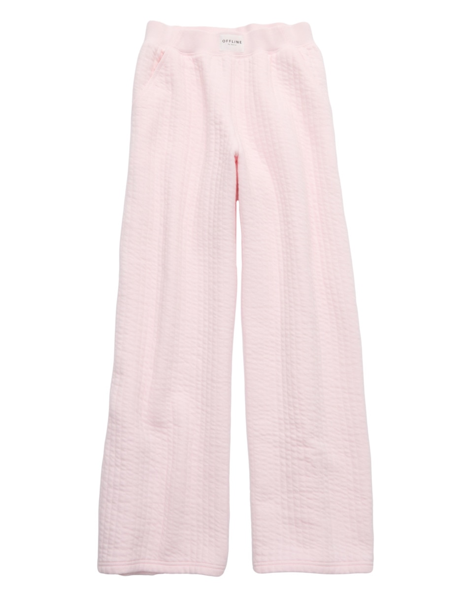 Pants wide leg Offline By Aerie con elástico para mujer