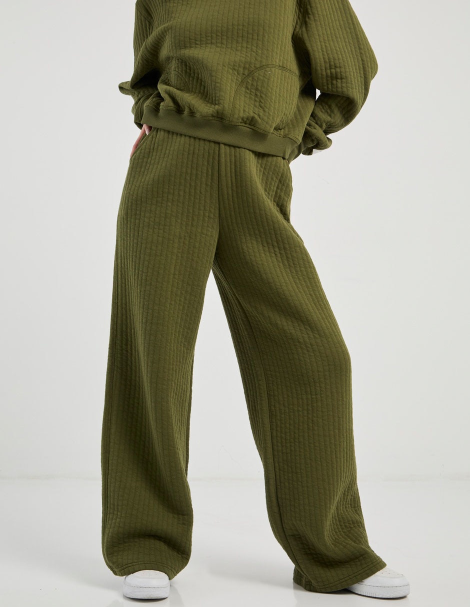Pants wide leg Offline By Aerie con elástico para mujer