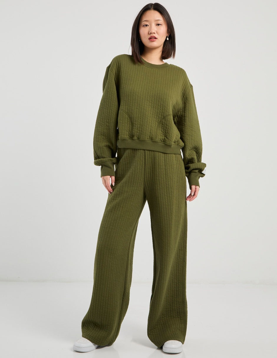 Pants wide leg Offline By Aerie con elástico para mujer