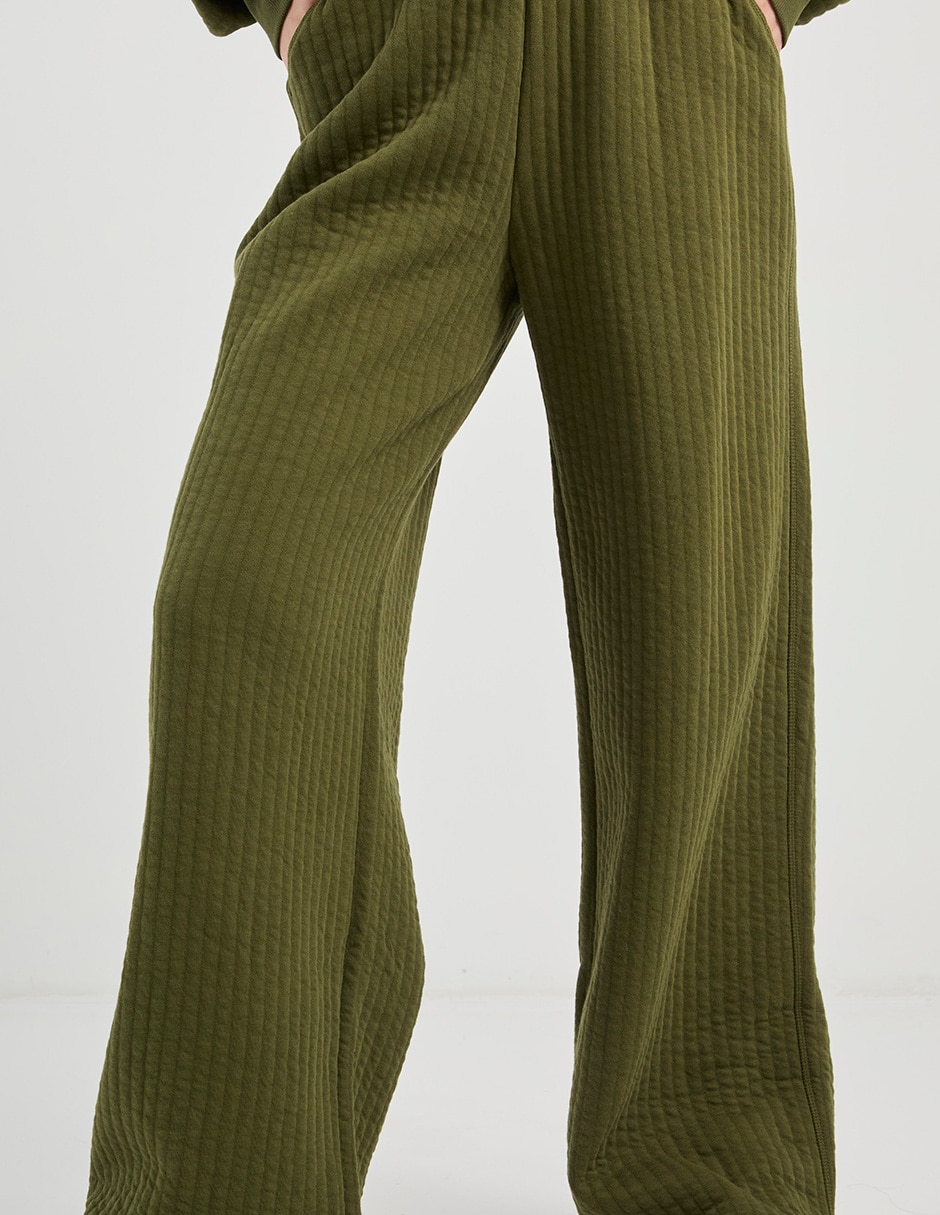 Pants wide leg Offline By Aerie con elástico para mujer