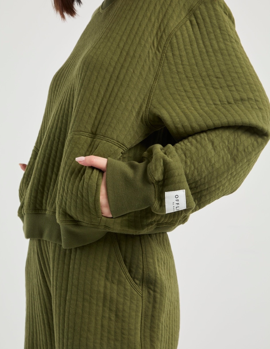 Sudadera con acanalado Offline By Aerie para mujer