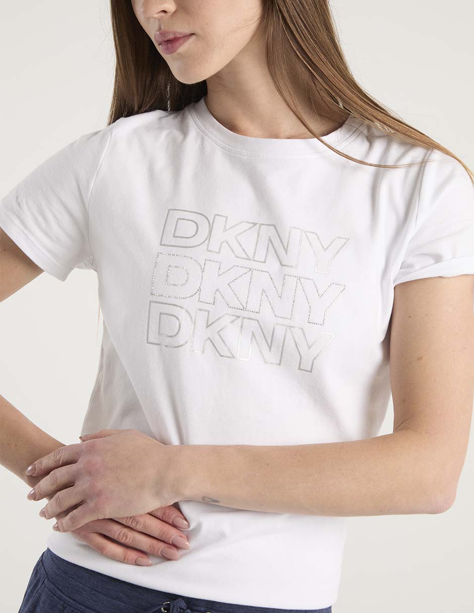 Playera manga corta cuello redondo mujer 4