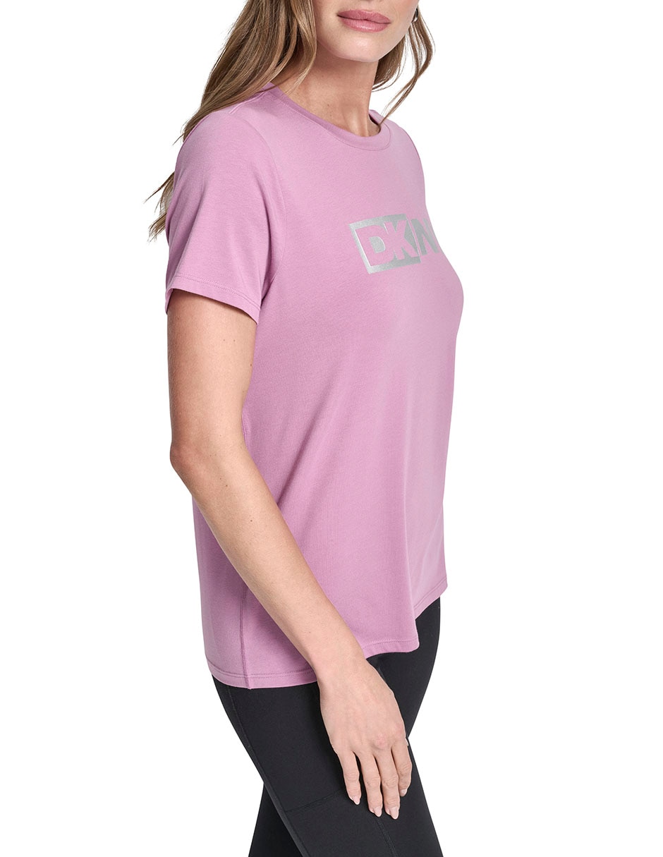 Playera manga corta DKNY cuello redondo para mujer