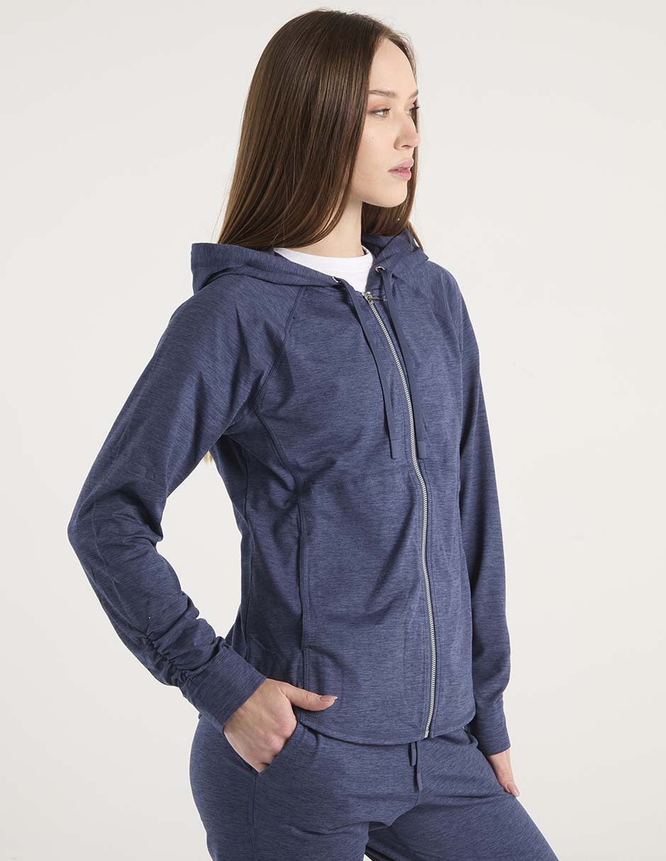 Sudadera con capucha y bolsa para mujer 1