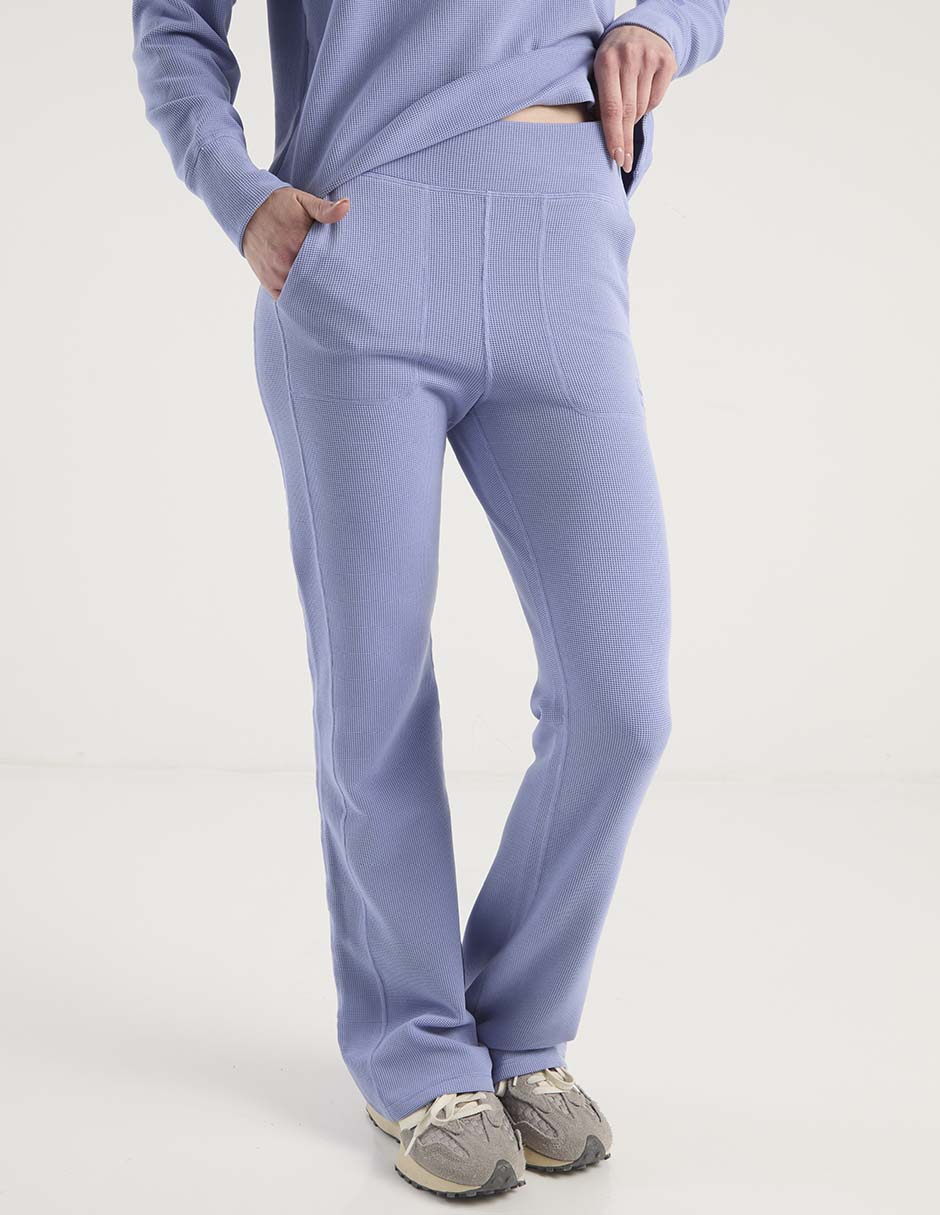 Pants regular con elástico para mujer 1