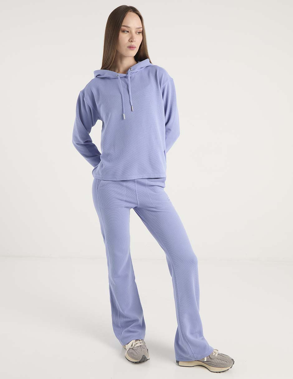 Pants regular con elástico para mujer 7