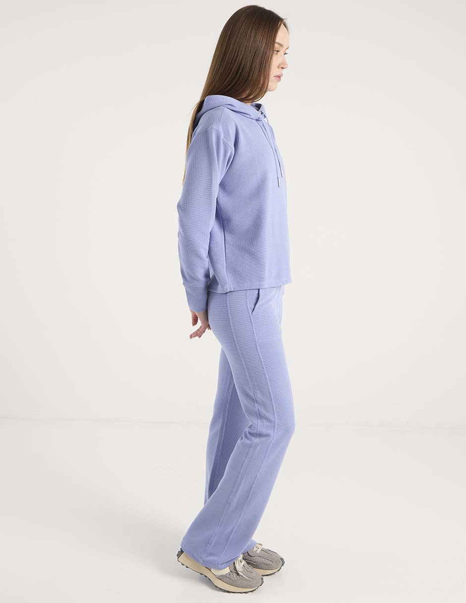 Pants regular con elástico para mujer 8