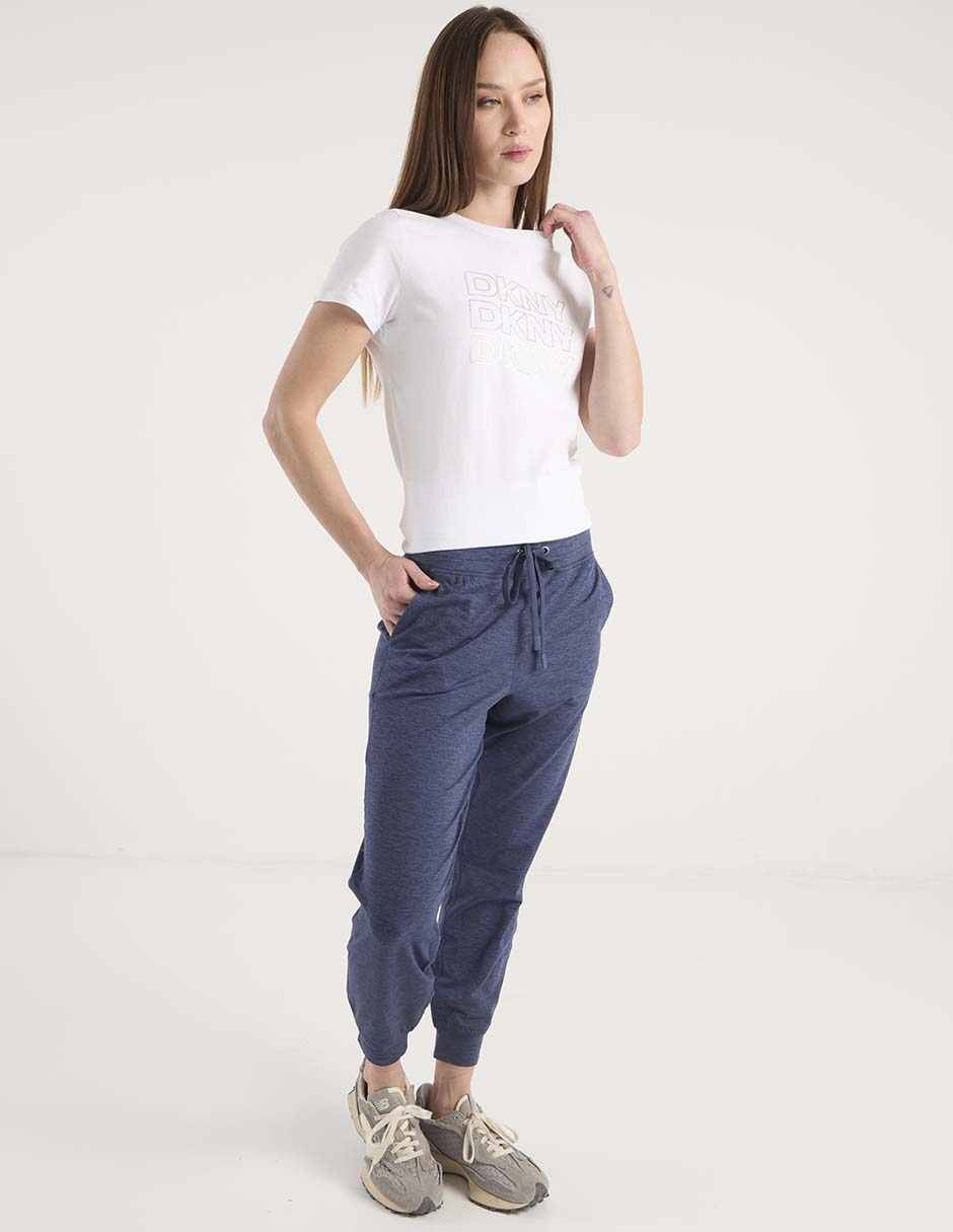 Pants slim con jareta para mujer 8