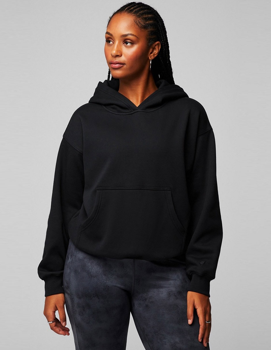 Sudadera con capucha y bolsa para mujer