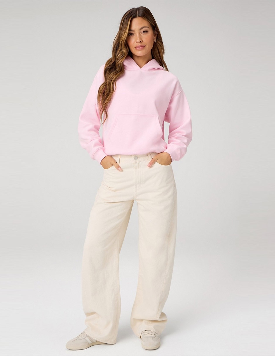 Sudadera con capucha y bolsa para mujer 3