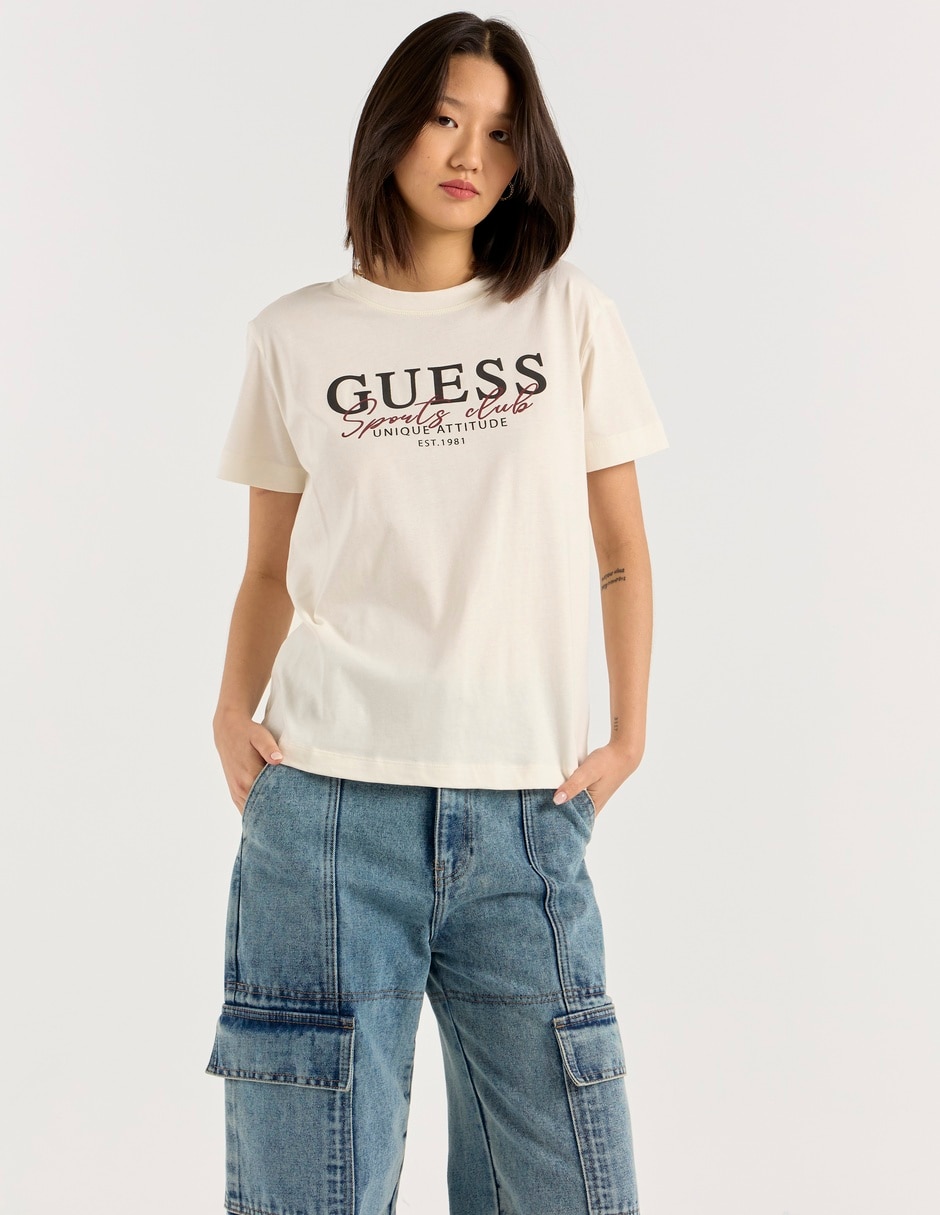 Playera manga corta cuello redondo para mujer Playera manga corta cuello redondo para mujer