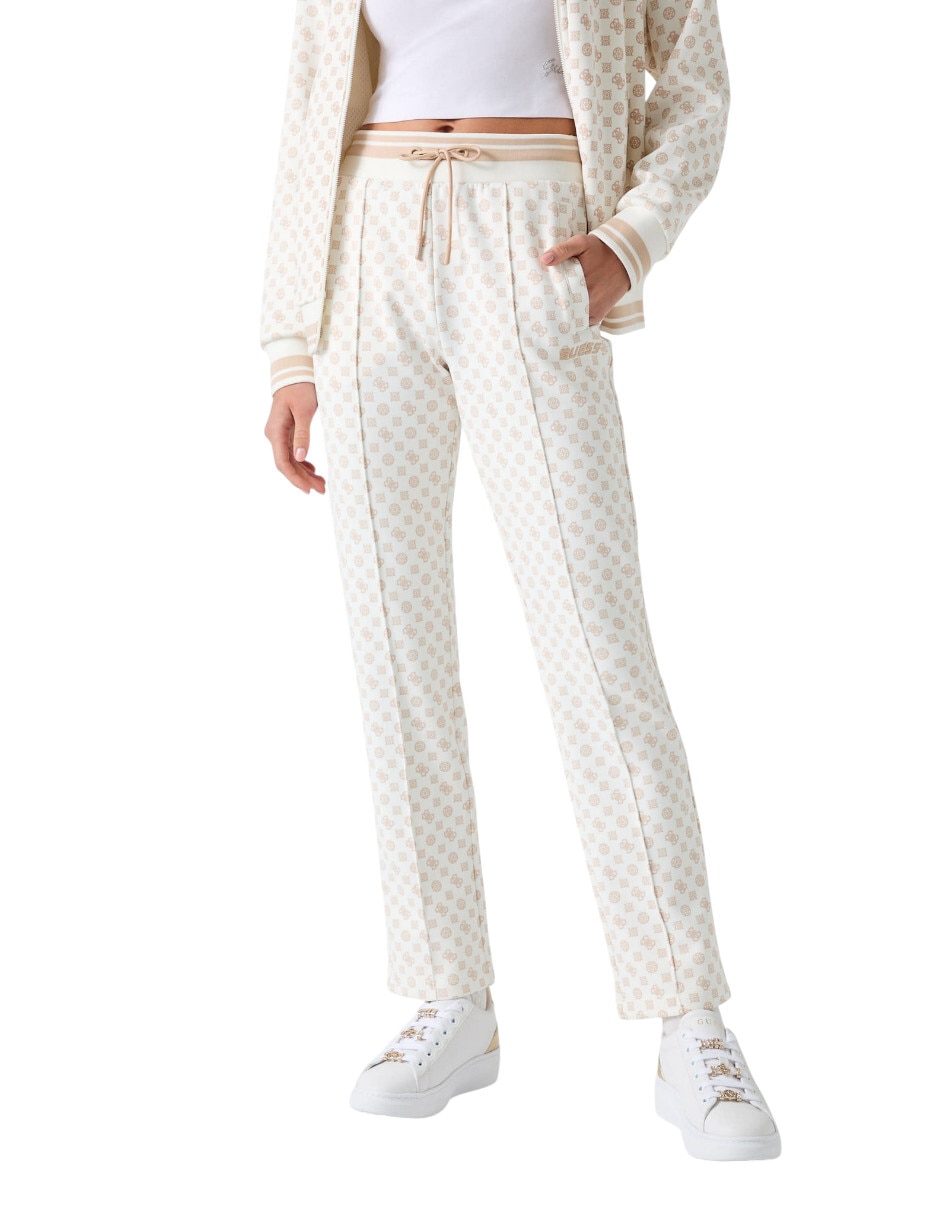Pants slim con agujeta para mujer