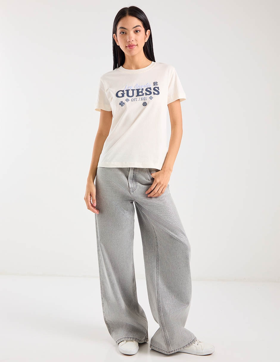 Playera manga corta cuello redondo para mujer 3