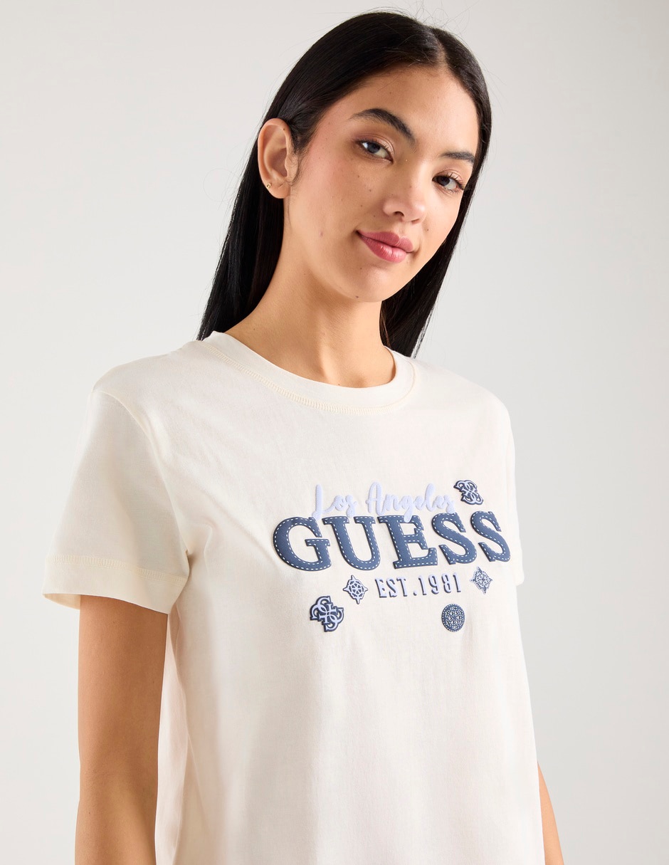 Playera manga corta cuello redondo para mujer 5