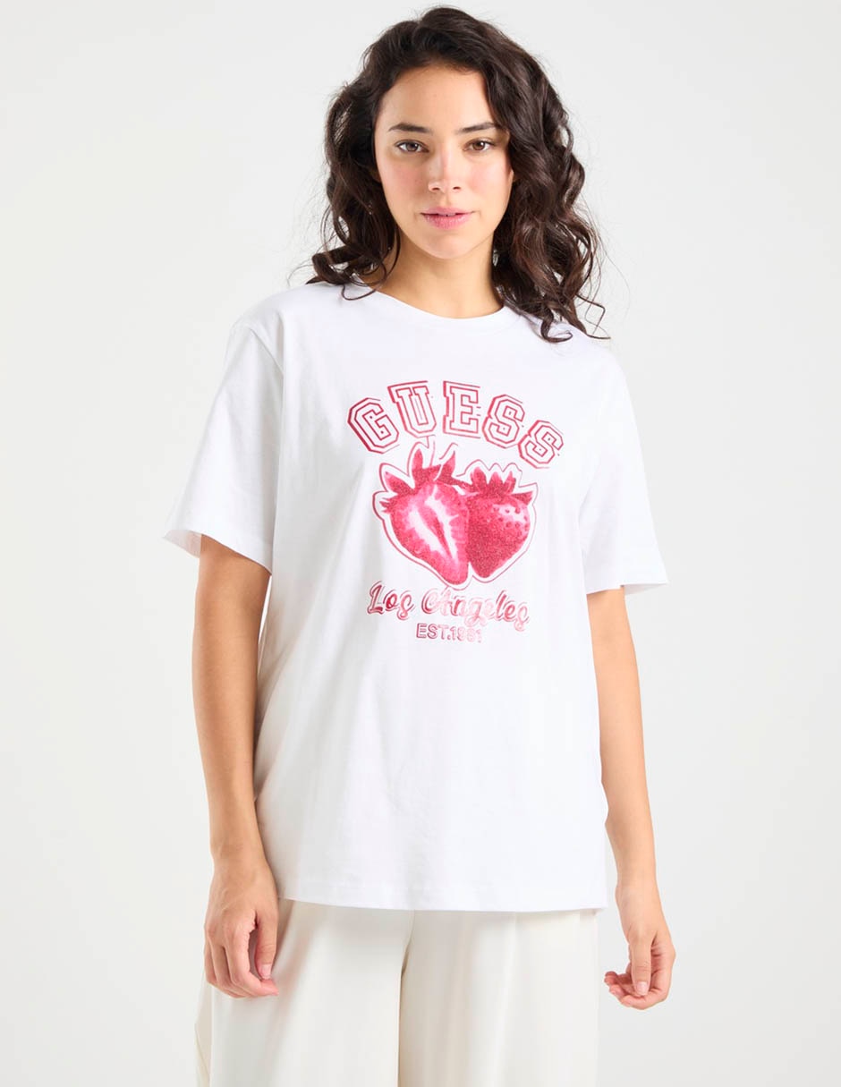 Playera manga corta cuello redondo para mujer Playera manga corta cuello redondo para mujer