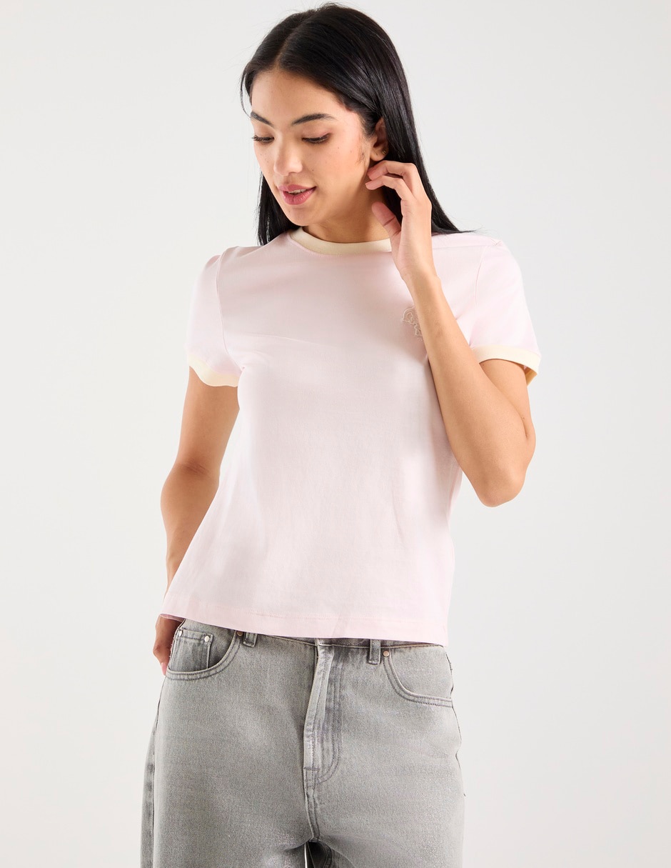Playera manga corta cuello redondo para mujer 2