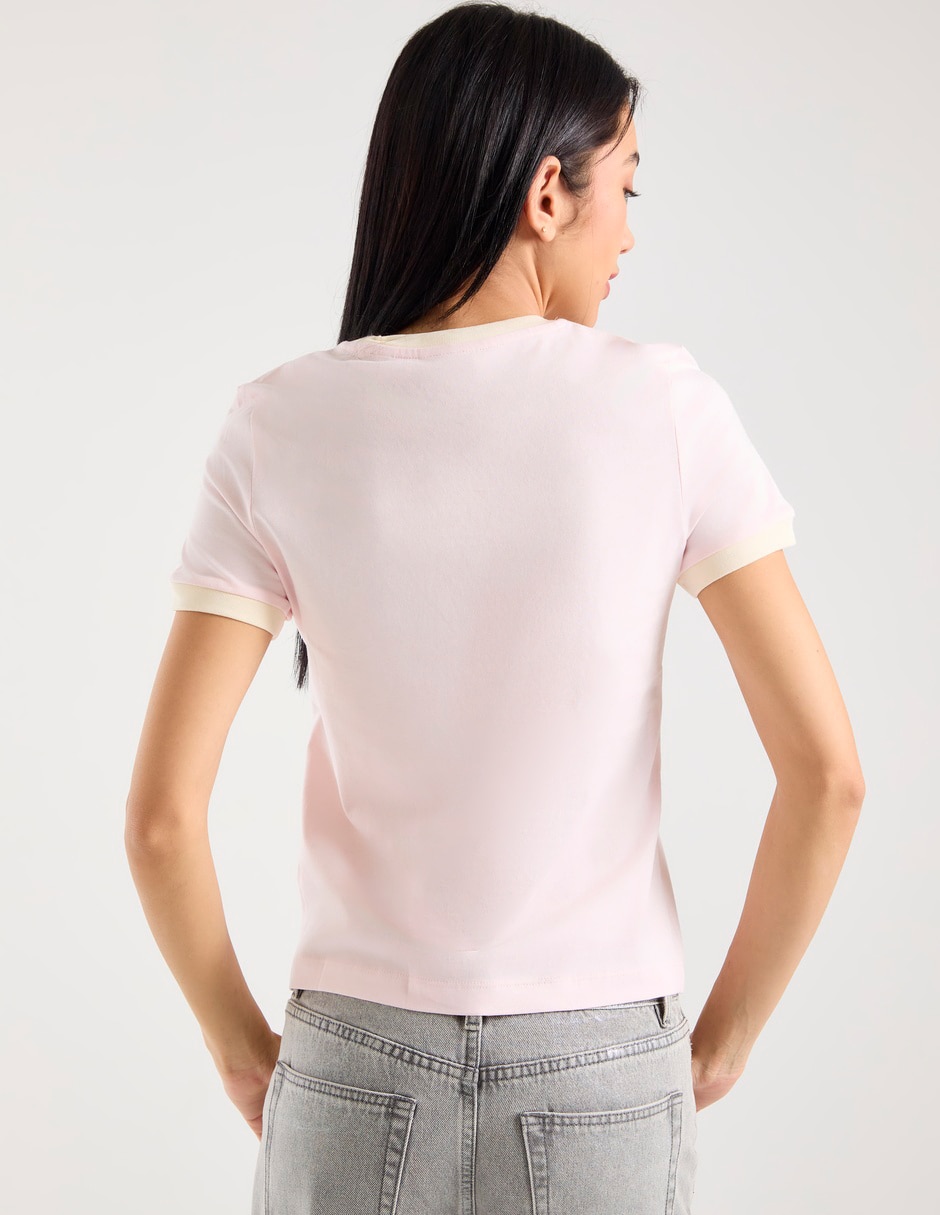 Playera manga corta cuello redondo para mujer 6
