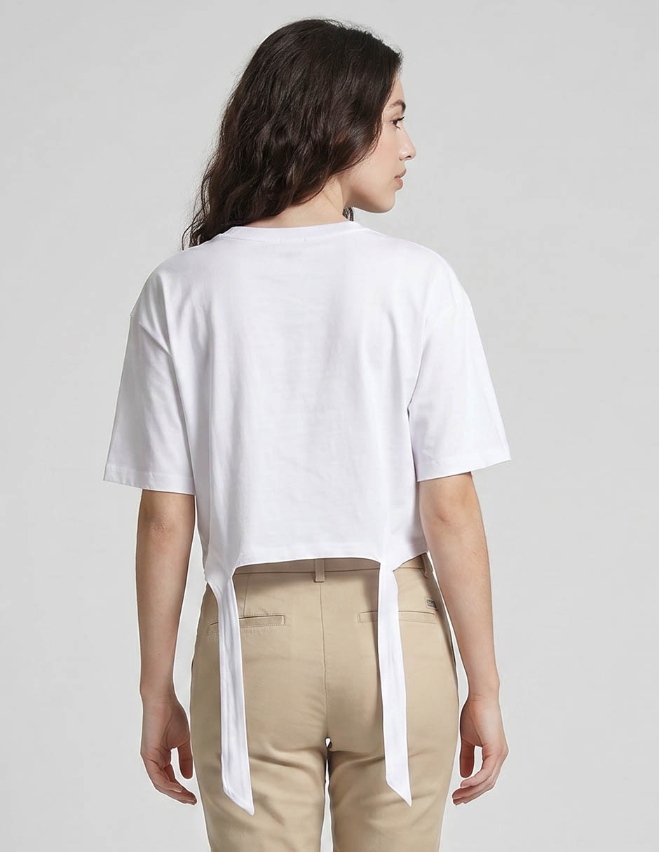 Playera manga corta cuello redondo para mujer 2