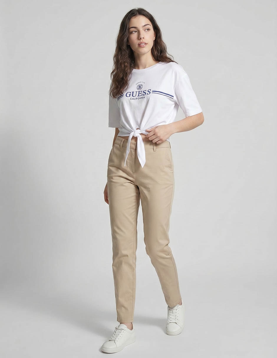 Playera manga corta cuello redondo para mujer 3