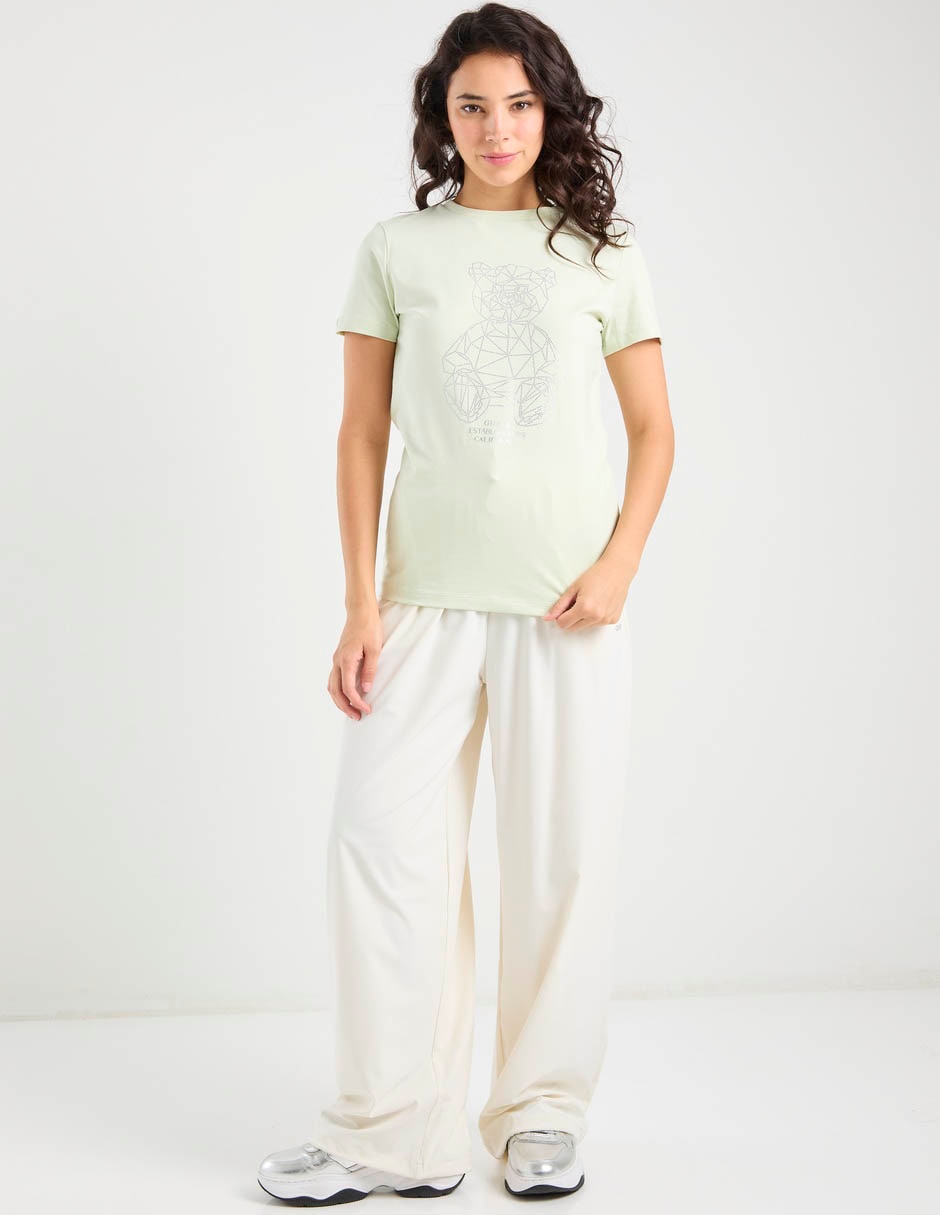 Playera manga corta Guess cuello redondo para mujer
