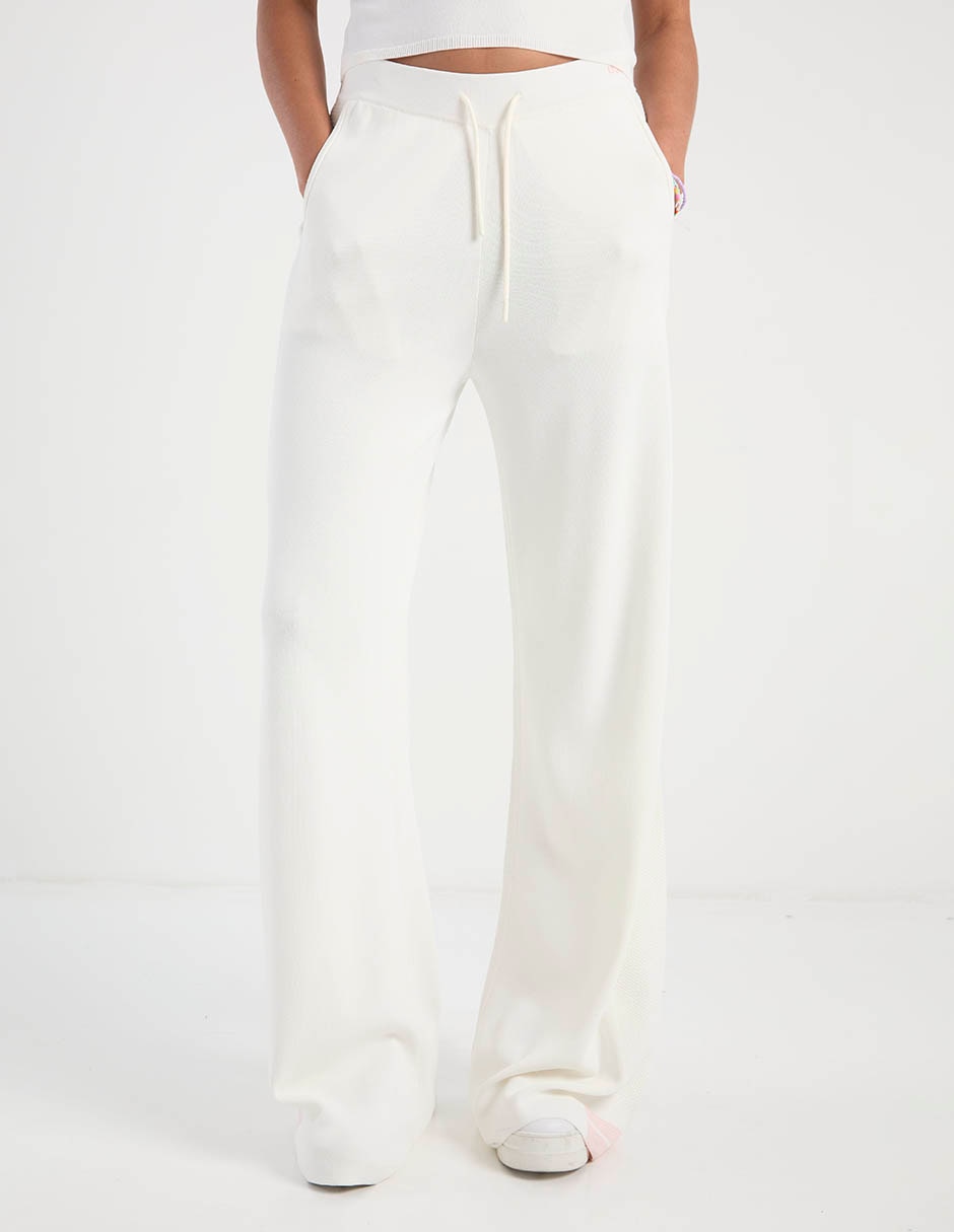 Pants amplio con jareta para mujer 1