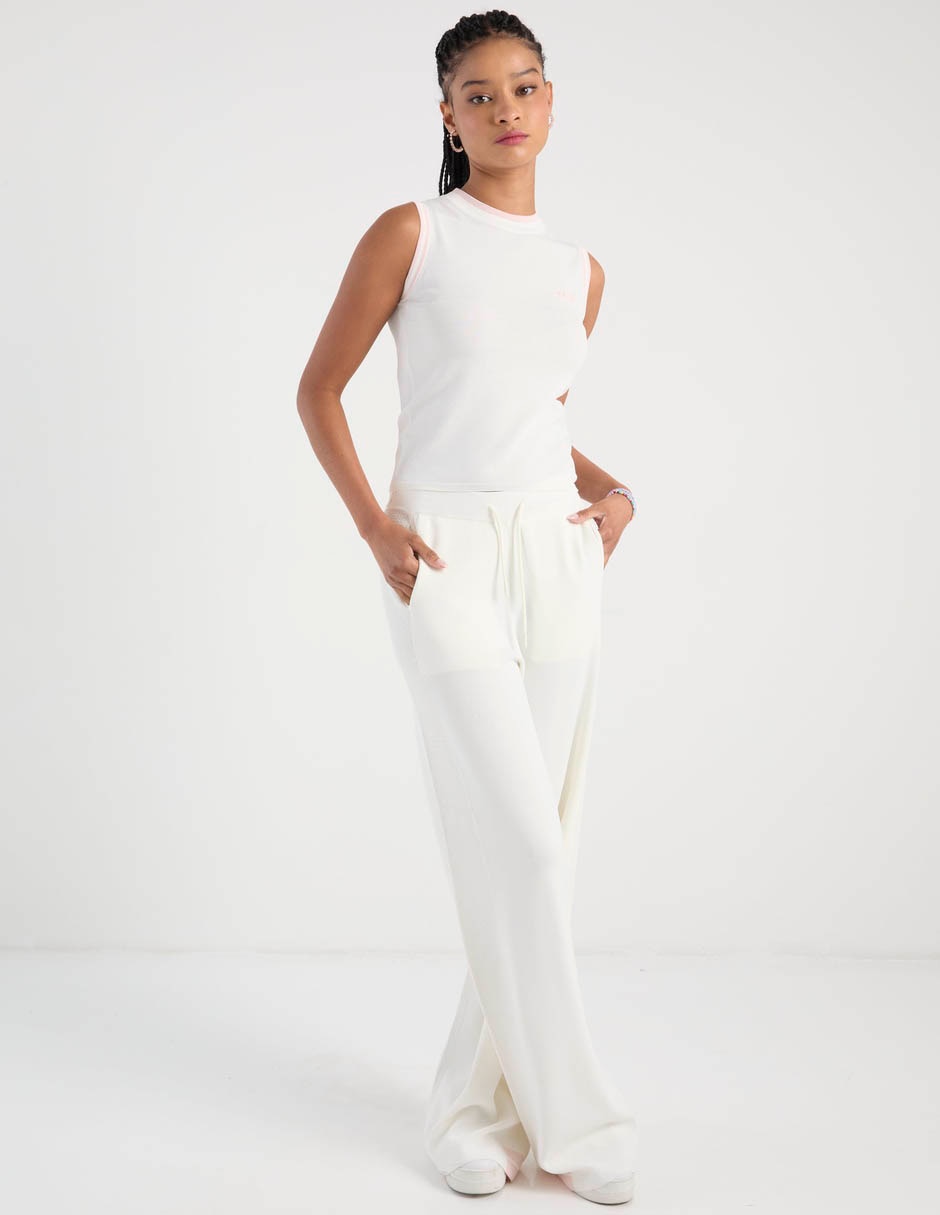 Pants amplio con jareta para mujer 8