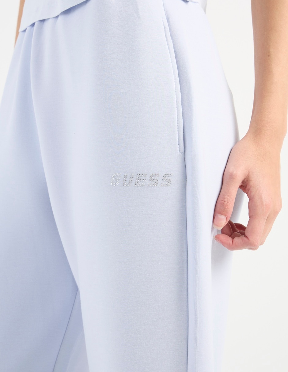 Pants regular con elástico para mujer 9