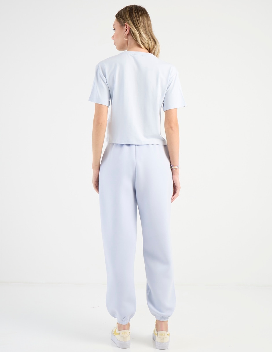 Pants regular con elástico para mujer 11