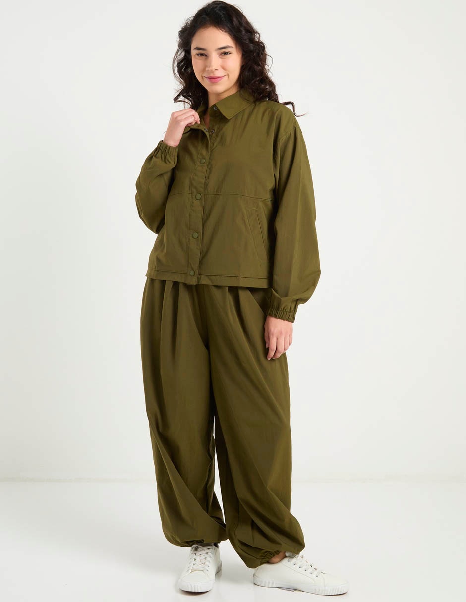Pants amplio con elástico para mujer 8