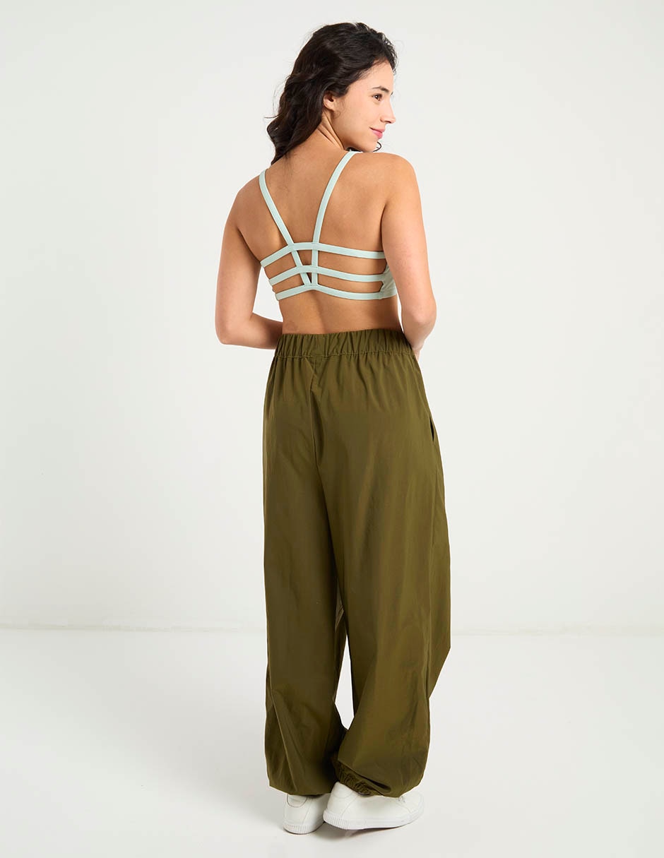 Pants amplio con elástico para mujer 11