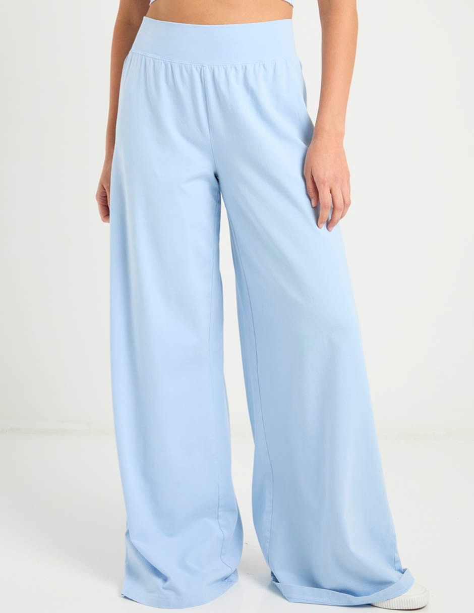 Pants acampanado con elástico para mujer Pants acampanado con elástico para mujer
