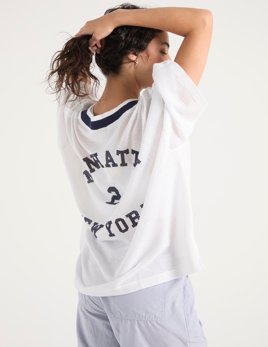 Playera manga 3/4 Offline By Aerie cuello V para mujer