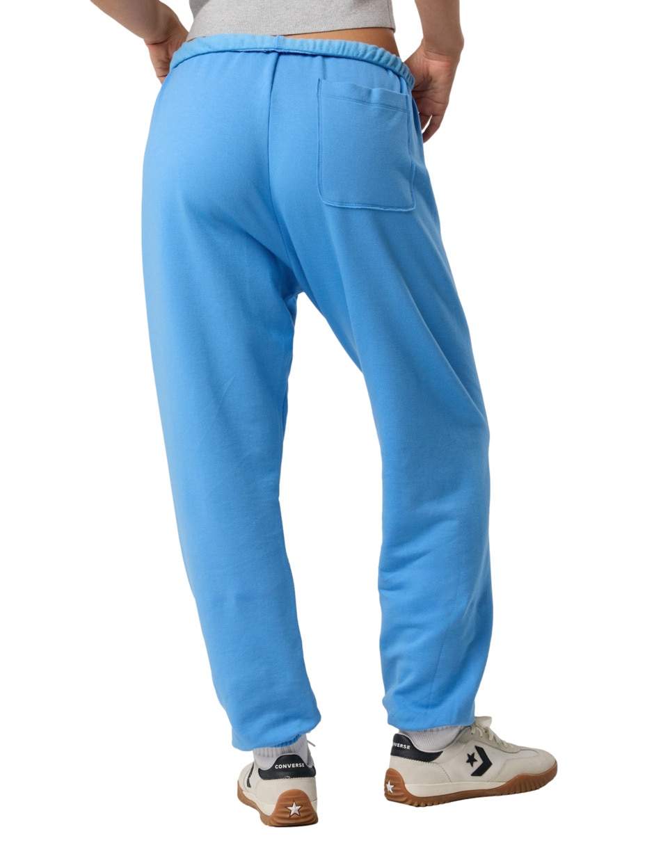 Pants regular con elástico para mujer 4