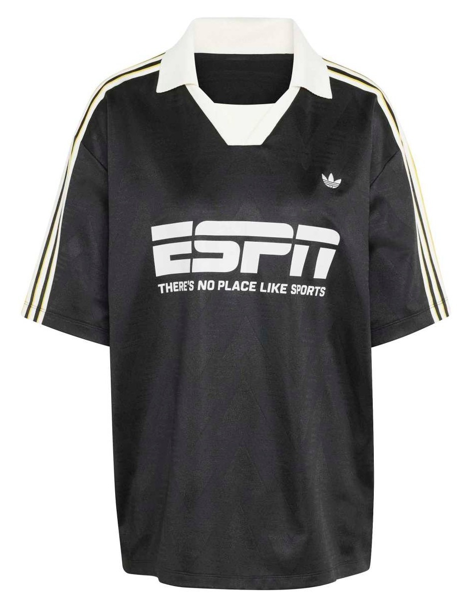 Playera manga corta adidas originals football jersey cuello v para mujer