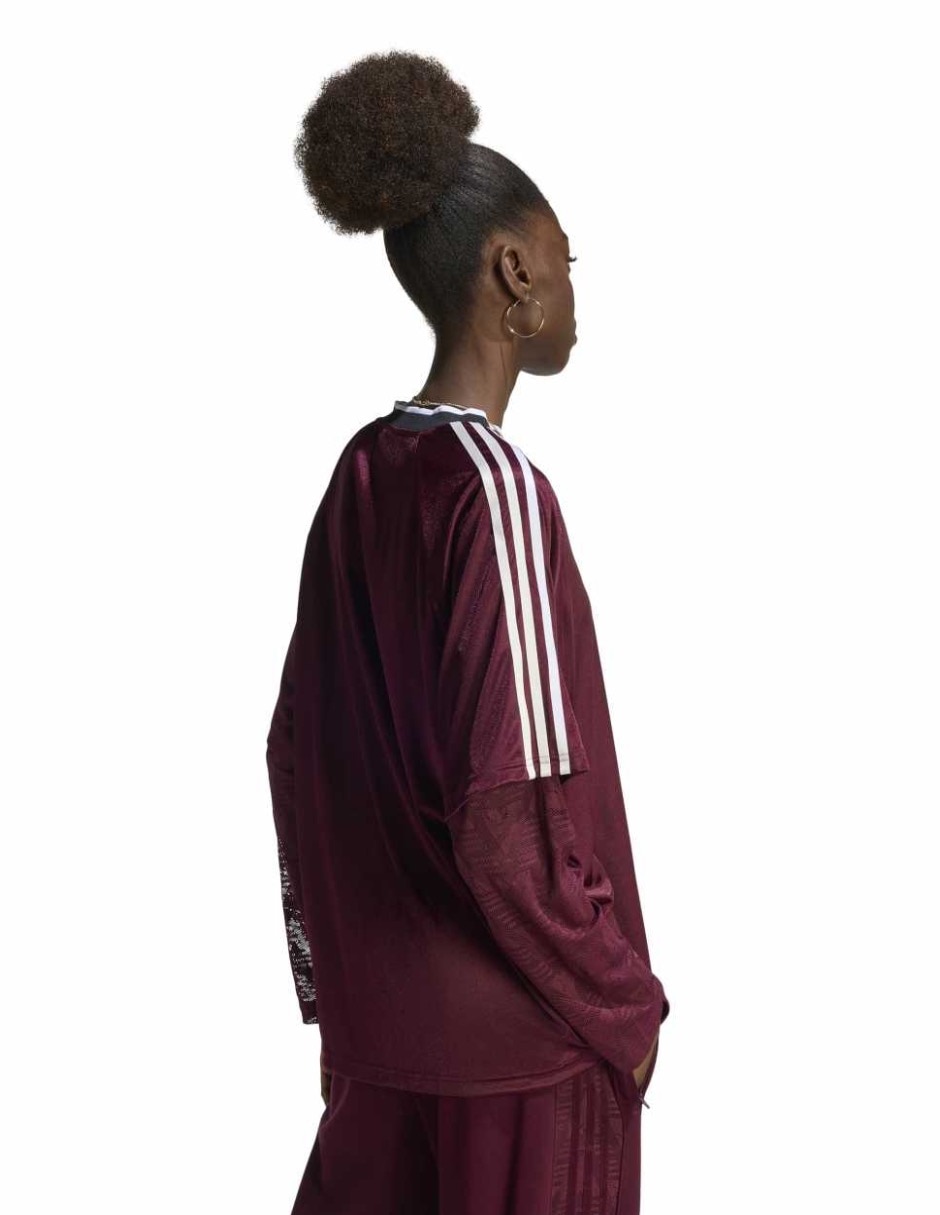 "playera" "manga" larga lace ls jersey "cuello" v "para mujer" 4