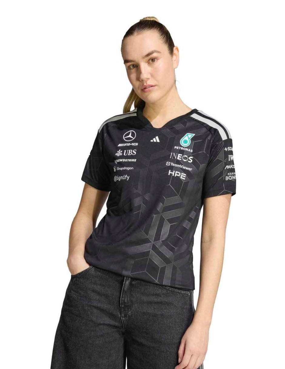 Playera manga corta cuello redondo para mujer 1