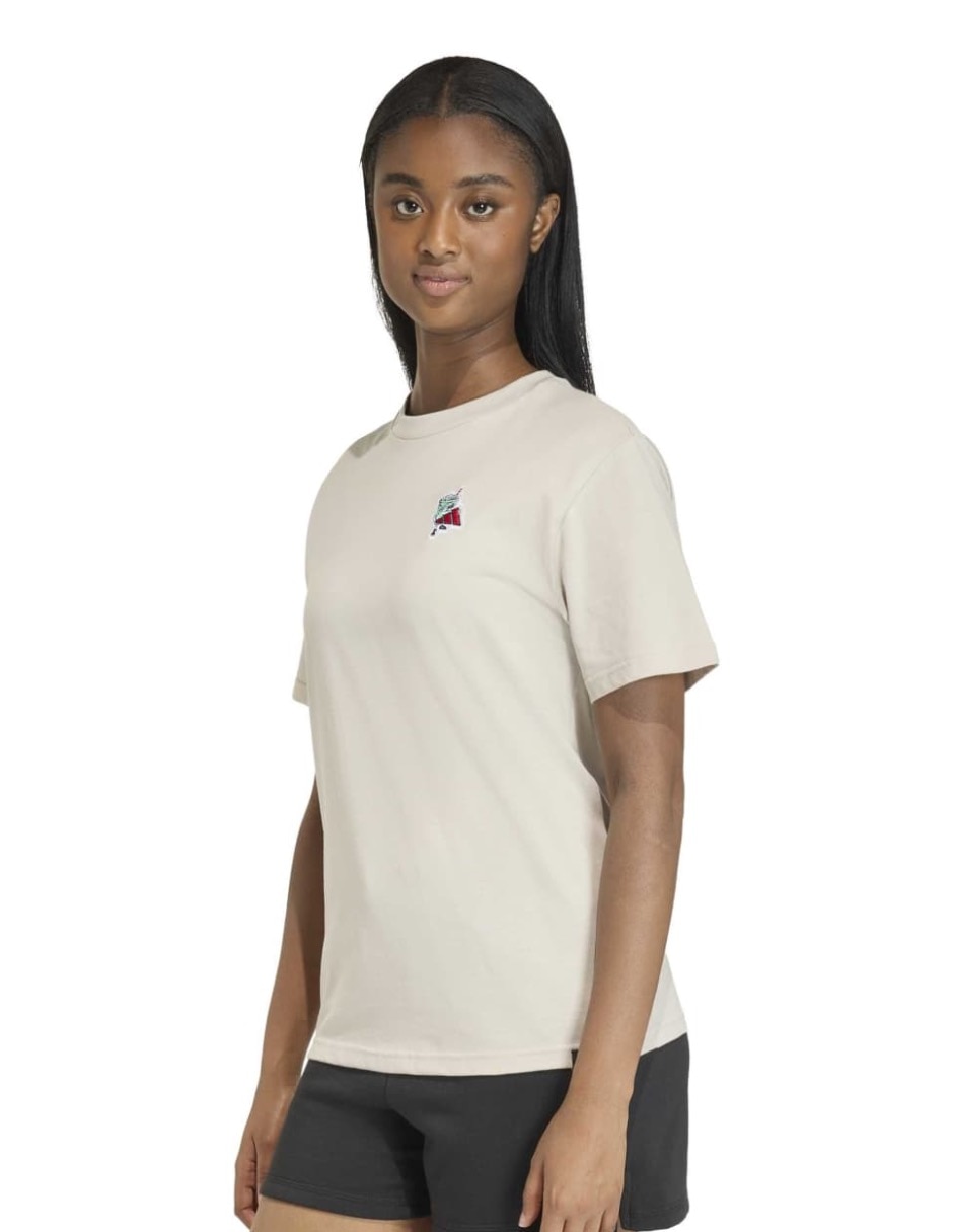 Playera manga corta cuello redondo para mujer Playera manga corta cuello redondo para mujer