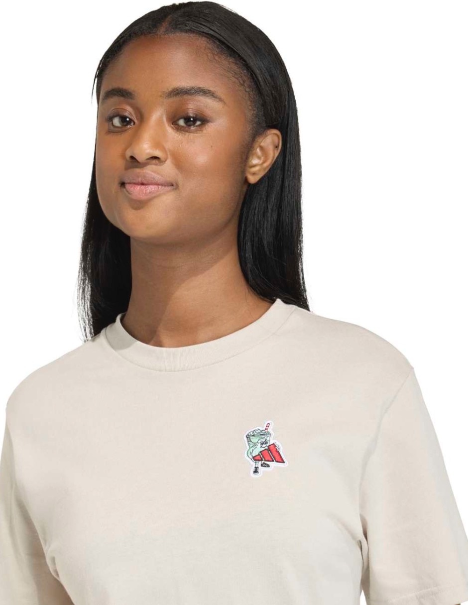 Playera manga corta cuello redondo para mujer 6