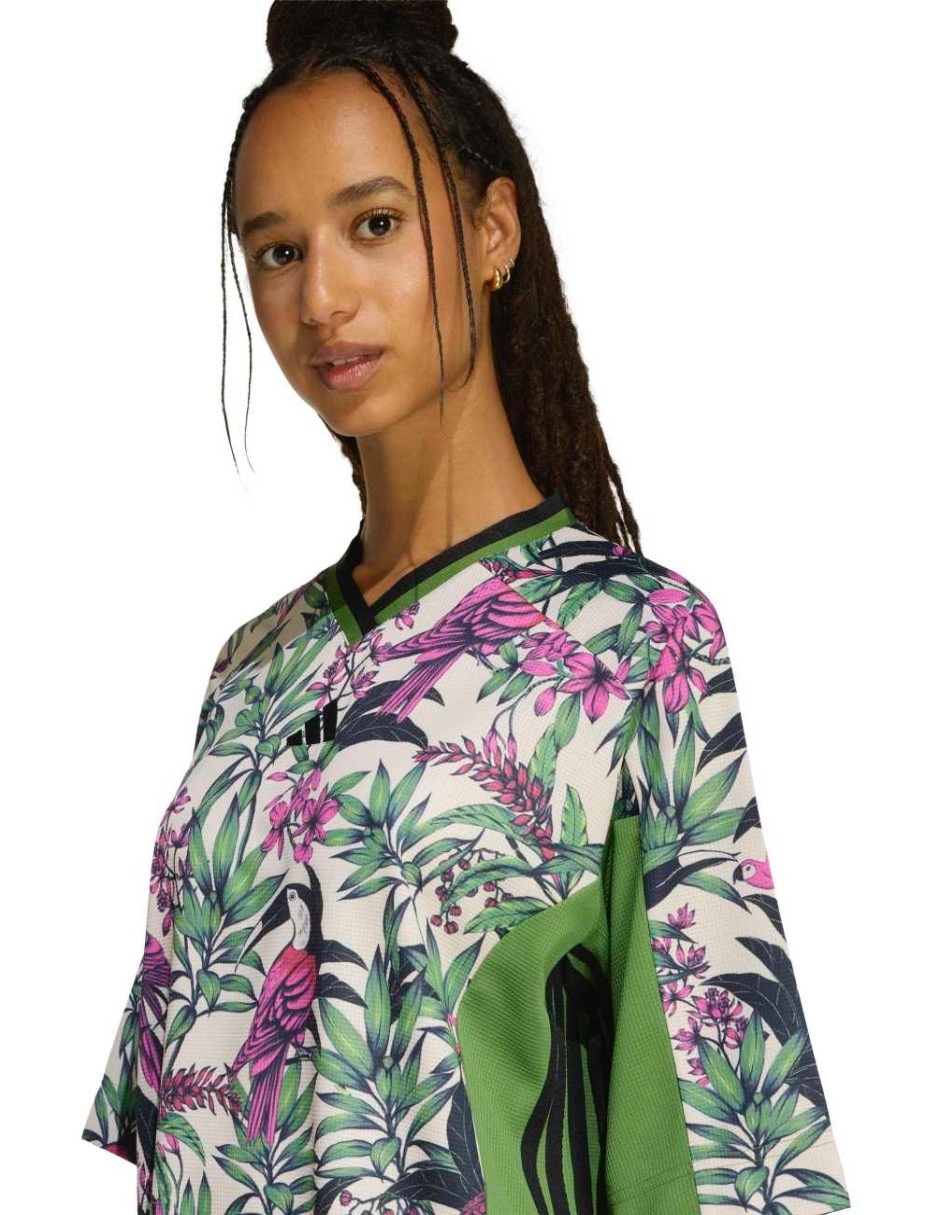 Playera manga corta cuello redondo para mujer 5