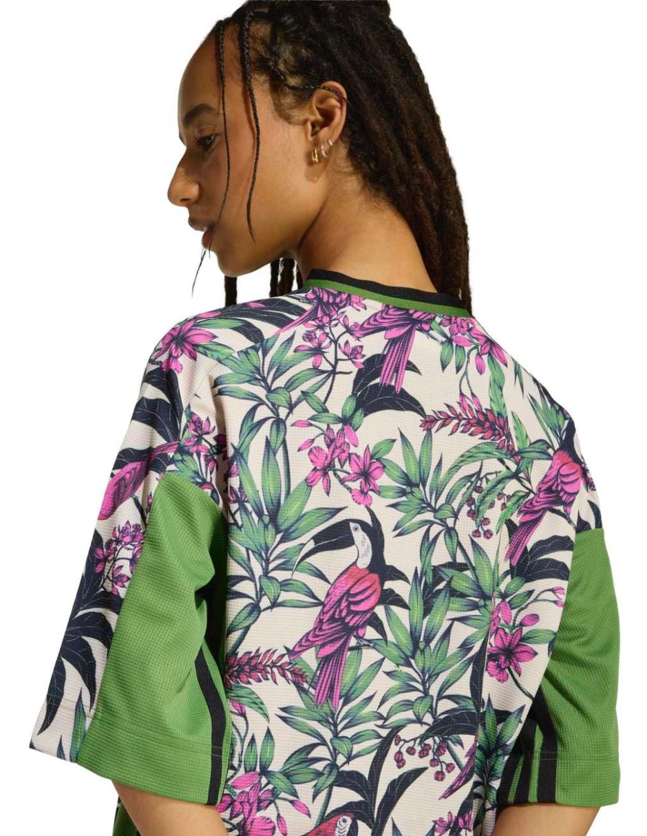 Playera manga corta cuello redondo para mujer 6