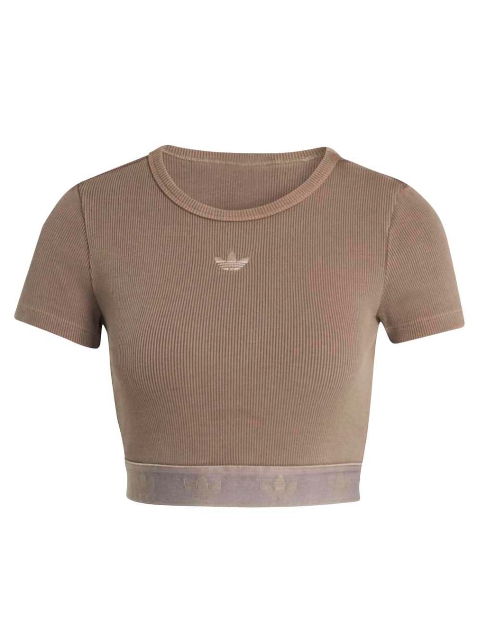 Playera manga corta cuello redondo para mujer 2