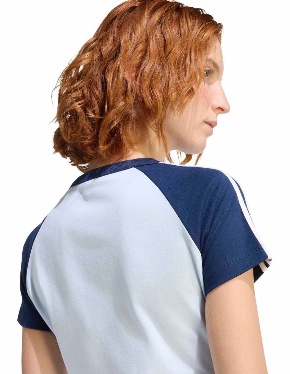 Playera manga corta cuello redondo para mujer 6