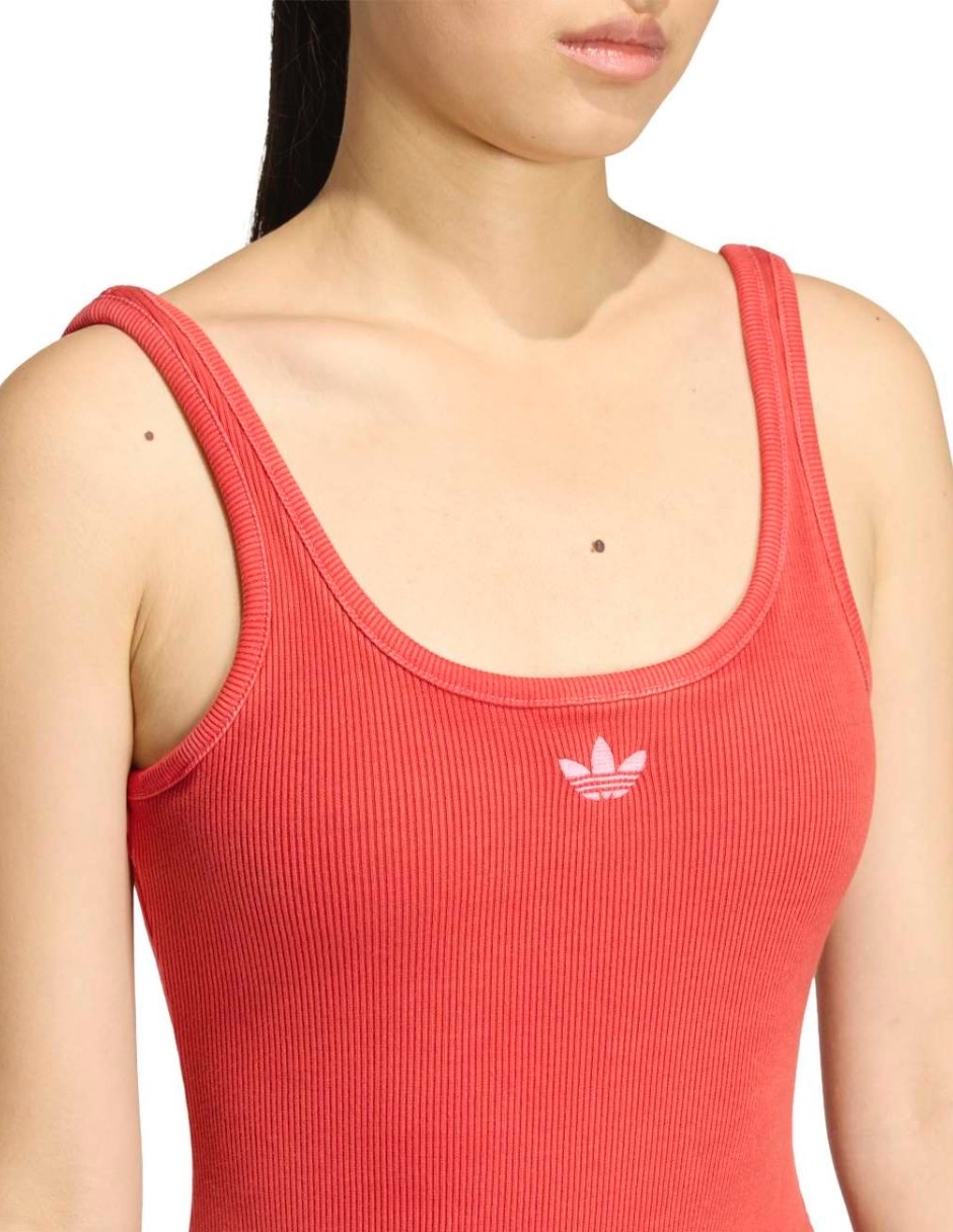 Playera manga corta adidas originals ess tnk cuello redondo para mujer
