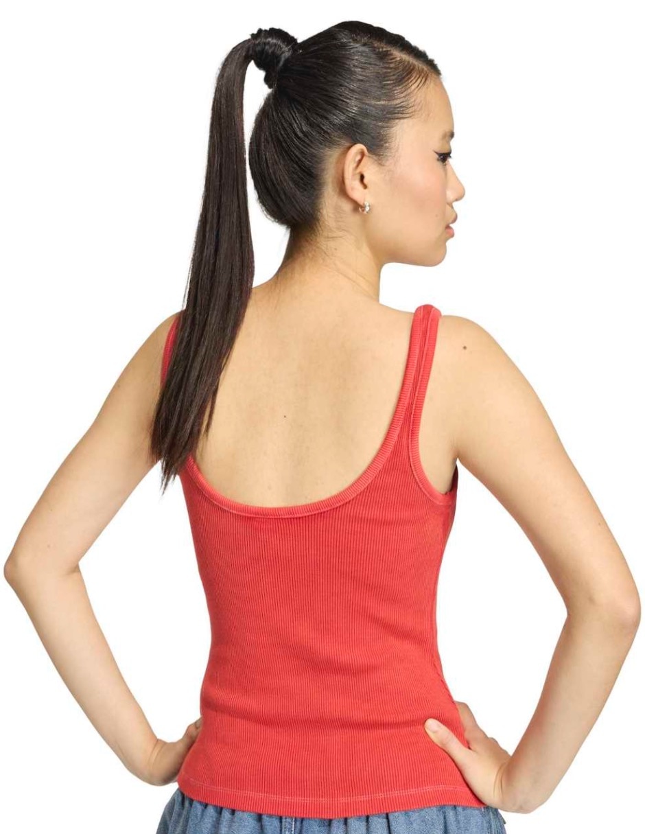Playera manga corta adidas originals ess tnk cuello redondo para mujer
